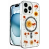 Newface Apple iPhone 16 Pro Max Kılıf Daisy Simli Magsafe Kapak - Siyah