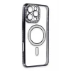 Newface Apple iPhone 16 Pro Max Kılıf Joke Simli Magneticsafe Kılıf - Gri