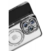 Newface Apple iPhone 16 Pro Max Kılıf Joke Simli Magneticsafe Kılıf - Siyah