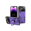 Newface Apple iPhone 16 Pro Max Kılıf Joy Lens Standlı Kapak - Mor