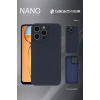 Newface Apple iPhone 16 Pro Max Kılıf Nano içi Kadife Silikon - Siyah