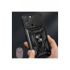 Newface Apple iPhone 16 Pro Max Kılıf Pars Lens Yüzüklü Silikon - Yeşil