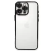 Newface Apple iPhone 16 Pro Max Kılıf Razer Lensli Silikon - Siyah