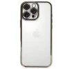 Newface Apple iPhone 16 Pro Max Kılıf Razer Lensli Silikon - Titanyum Gri
