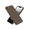 Newface Apple iPhone 16E Kılıf First Silikon - Kahverengi