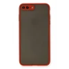 Newface Apple iPhone 7 Plus Kılıf Montreal Silikon Kapak - Kırmızı
