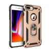 Newface Apple iPhone 7 Plus Kılıf Sofya Yüzüklü Silikon Kapak - Gold