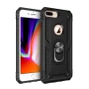 Newface Apple iPhone 7 Plus Kılıf Sofya Yüzüklü Silikon Kapak - Siyah