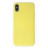 Newface Apple iPhone X Kılıf First Silikon - Sarı