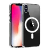 Newface Apple iPhone X Kılıf Magneticsafe Şeffaf Silikon - Şeffaf