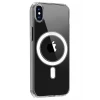 Newface Apple iPhone X Kılıf Magneticsafe Şeffaf Silikon - Şeffaf