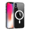 Newface Apple iPhone X Kılıf Magneticsafe Şeffaf Silikon - Şeffaf