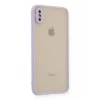 Newface Apple iPhone X Kılıf Montreal Silikon Kapak - Mor