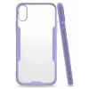 Newface Apple iPhone X Kılıf Platin Silikon - Lila