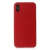 Newface Apple iPhone X Kılıf PP Ultra İnce Kapak - Kırmızı