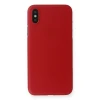 Newface Apple iPhone X Kılıf PP Ultra İnce Kapak - Kırmızı