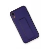 Newface Apple iPhone XR Kılıf Coco Deri Standlı Kapak - Mor