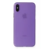 Newface Apple iPhone XS Max Kılıf PP Ultra İnce Kapak - Mor