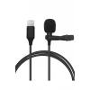 Newface Lightning 2 Metre Double Mikrofon - Siyah