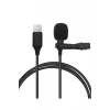 Newface Lightning 2 Metre Double Mikrofon - Siyah