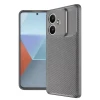 Newface Oppo A3 Kılıf Auto Focus Karbon Kapak - Gri