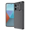 Newface Oppo A3 Kılıf Auto Focus Karbon Kapak - Siyah
