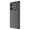 Newface Oppo A3 Kılıf Auto Focus Karbon Kapak - Siyah