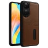 Newface Oppo A38 Sara Kartvizitli Deri Kılıf - Taba