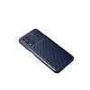 Newface Oppo A54 4G Kılıf Auto Focus Karbon Kapak - Lacivert