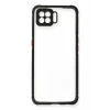 Newface Oppo A73 Kılıf Miami Şeffaf Silikon - Siyah