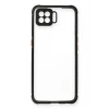 Newface Oppo A73 Kılıf Miami Şeffaf Silikon - Siyah