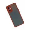 Newface Oppo A96 Kılıf Montreal Silikon Kapak - Kırmızı
