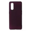 Newface Oppo Find X2 Kılıf First Silikon - Mürdüm