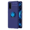 Newface Oppo Find X2 Kılıf Range Yüzüklü Silikon - Mavi
