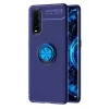 Newface Oppo Find X2 Kılıf Range Yüzüklü Silikon - Mavi