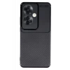 Newface Oppo Reno 11F Kılıf Auto Focus Karbon Kapak - Siyah