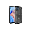 Newface Oppo Reno 4 Lite Kılıf Sofya Yüzüklü Silikon Kapak - Siyah
