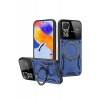 Newface Realme 11 Pro Plus Joy Lens Standlı Kapak - Lacivert