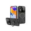 Newface Realme 11 Pro Plus Joy Lens Standlı Kapak - Siyah