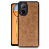 Newface Realme 12 Lite Kılıf Aras Deri Kapak - Taba