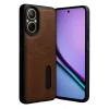 Newface Realme 12 Lite Kılıf Sara Kartvizitli Deri Kılıf - Taba