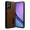 Newface Realme 12 Lite Kılıf Sara Kartvizitli Deri Kılıf - Taba