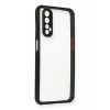 Newface Realme 7 Kılıf Miami Şeffaf Silikon - Siyah