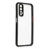 Newface Realme 7 Kılıf Miami Şeffaf Silikon - Siyah