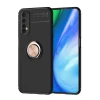 Newface Realme 7 Kılıf Range Yüzüklü Silikon - Siyah-Gold