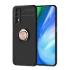 Newface Realme 7 Kılıf Range Yüzüklü Silikon - Siyah-Gold