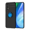 Newface Realme 7 Kılıf Range Yüzüklü Silikon - Siyah-Mavi