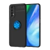 Newface Realme 7 Kılıf Range Yüzüklü Silikon - Siyah-Mavi