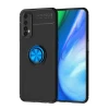 Newface Realme 7 Kılıf Range Yüzüklü Silikon - Siyah-Mavi