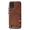 Newface Realme C11 2021 Kılıf Loop Deri Silikon - Kahverengi